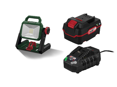 Aku LED reflector + Accumulator /4 Ah + Accumulator charger /4