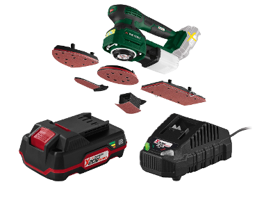 Cordless multifunctional grinder 3 in 1 + Battery /2 Ah + Battery charger /2