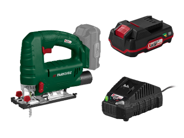 Cordless reciprocating saw + Battery /2 Ah + Battery charger /2