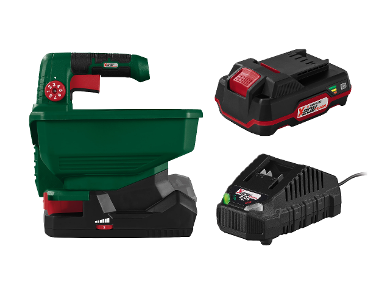 Aku universal spreader + Accumulator /2 Ah + Battery charger /2