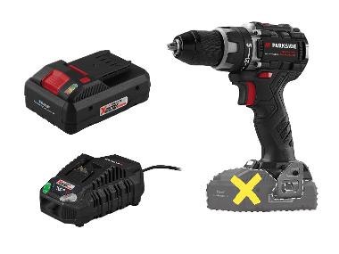 Cordless drill/screwdriver + Smart battery /4Ah + Battery charger /4