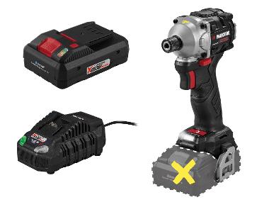 Cordless impact wrench PDSSAP + Smart battery /4Ah + Battery charger /4