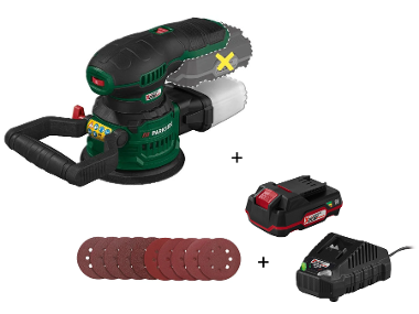 Eccentric sander with battery