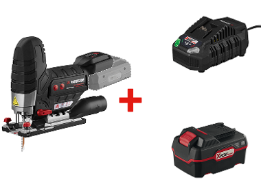 Cordless jigsaw + Battery + Charger