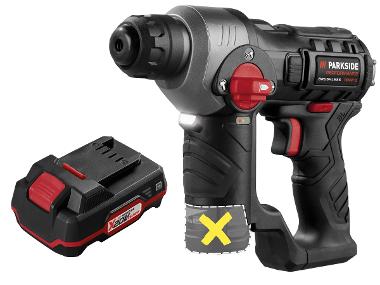 Cordless hammer drill + 2 Ah battery
