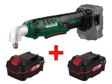 Cordless impact angle screwdriver + Batteries