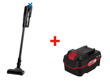 Cordless cyclonic hand vacuum cleaner + Battery