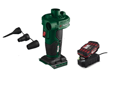 Air pump with battery and charger