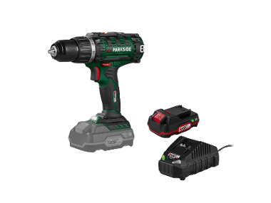 Cordless drill with battery and charger
