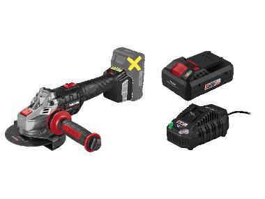 Angle grinder with smart battery and charger