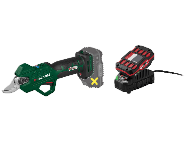 Cordless branch shears + Accumulator /2 Ah + Charger /2