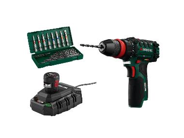 Set: Cordless drill/driver with accessories