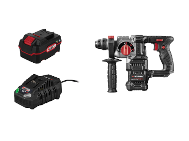 Combi hammer with battery and charger