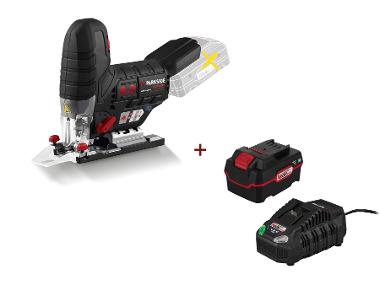 Jigsaw with 4 Ah battery and charger