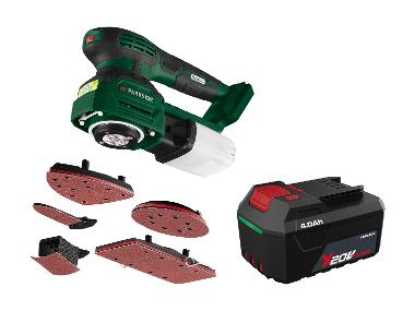 Zestaw Akumulatorowa szlifierka wielofunkcyjna, 20 V z  akumulatorem litowo-jonowym, 4 Ah
