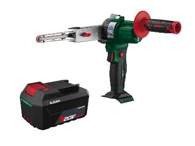 Zestaw Akumulatorowy pilnik taśmowy, 20 V z akumulatorem litowo-jonowym, 4 Ah