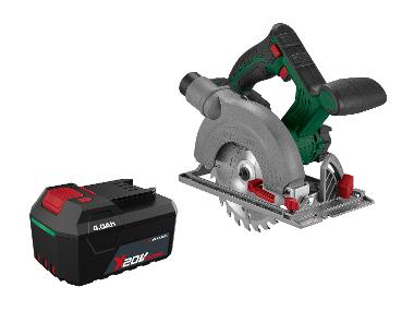 Zestaw Akumulatorowa pilarka tarczowa, 20 V z akumulatorem litowo-jonowym, 4 Ah