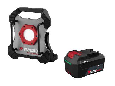 Zestaw Akumulatorowy reflektor LED, 20 V z akumulatorem litowo-jonowym, 4 Ah