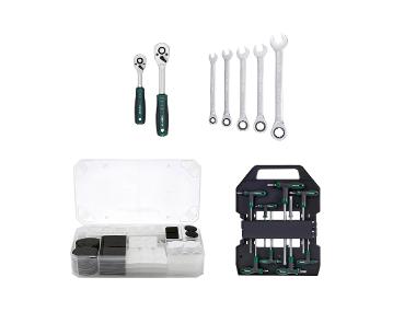 Ratchet, Wrench & Hex Key Set